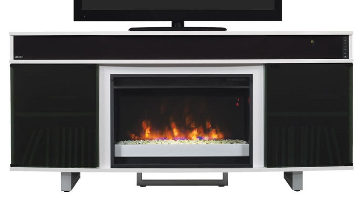 Enterprise - Fireplace TV Stand w/ Speakers