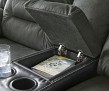 Earhart Reclining Loveseat with Console-Slate