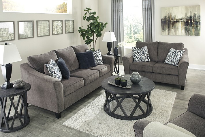 Nemoli Slate Sofa/Love Set