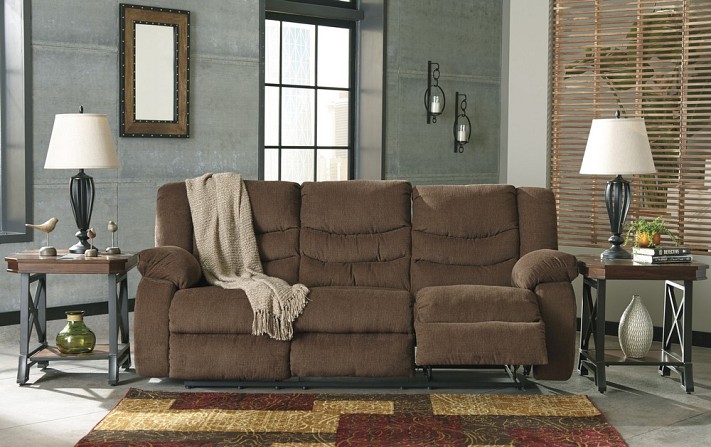 Tulen - Chocolate Reclining Sofa