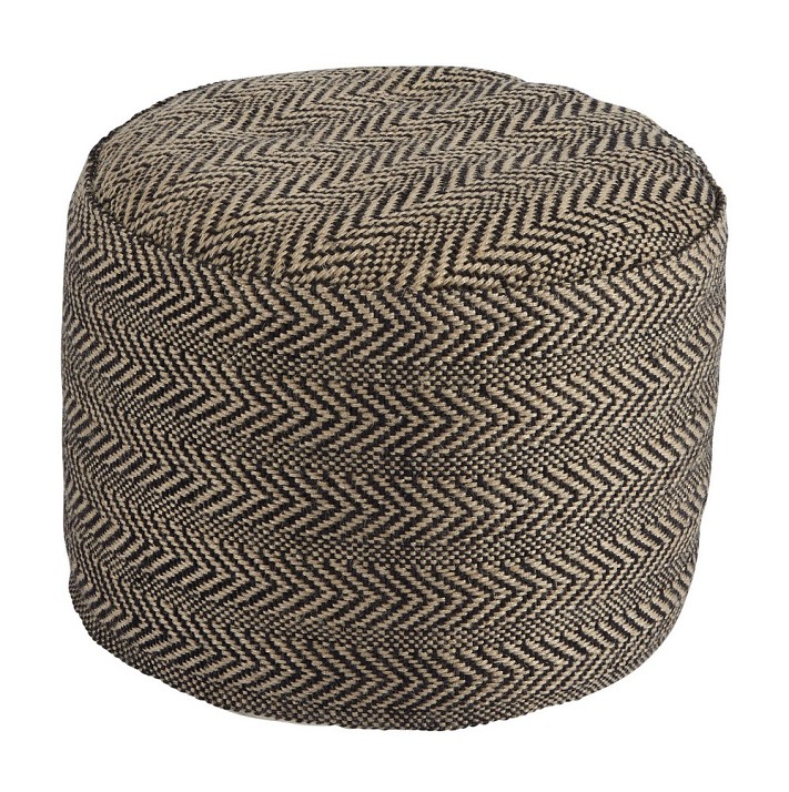 Chevron - Natural Pouf