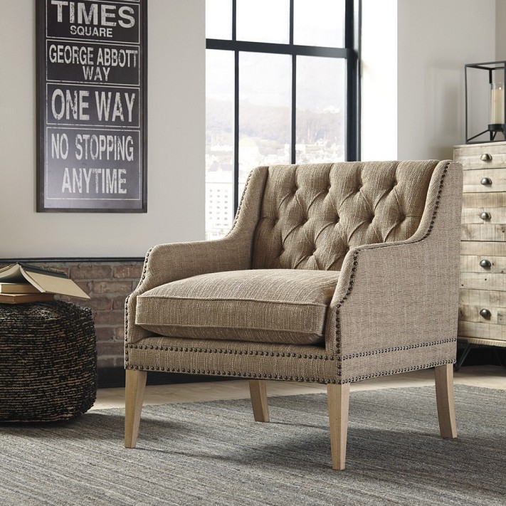 Trivia - Oatmeal Accent Chair