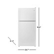 Amana White 18CF Top Mount Refrigerator