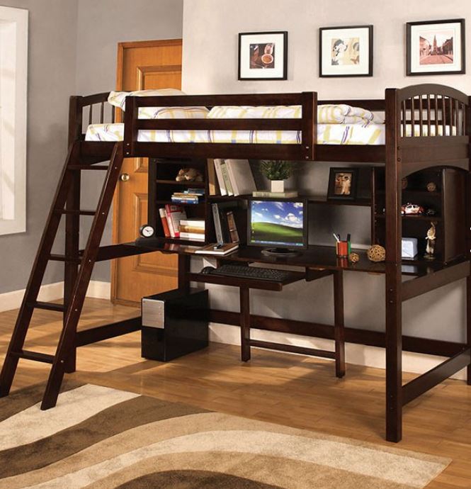 Dakota Ridge - Brown Twin Bed/Workstation