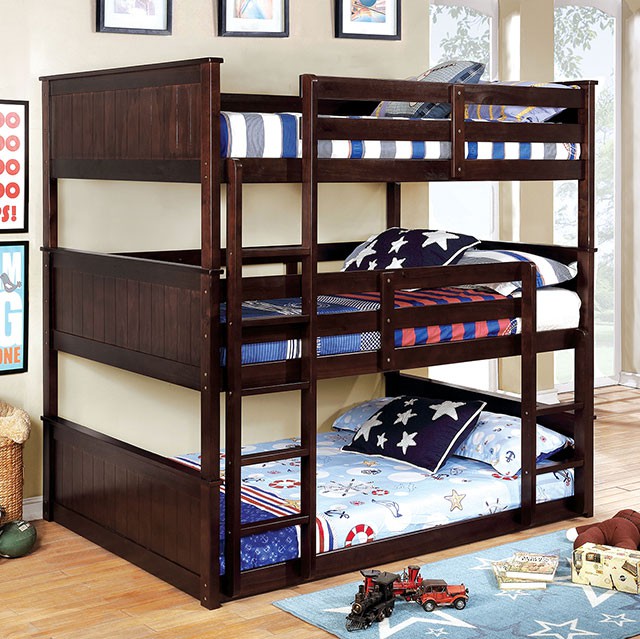 Therese - Espresso Triple Twin Bunk