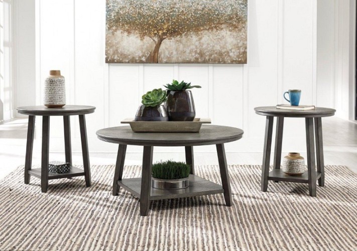 Caitbrook - Gray 3pc Occasional Tables