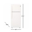 GE 18CF Top Mount Refrigerator