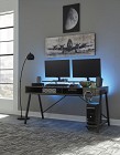 Barolli - Gunmetal Gaming Desk