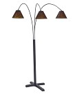 Sharde - Black Metal Arc Floor Lamp