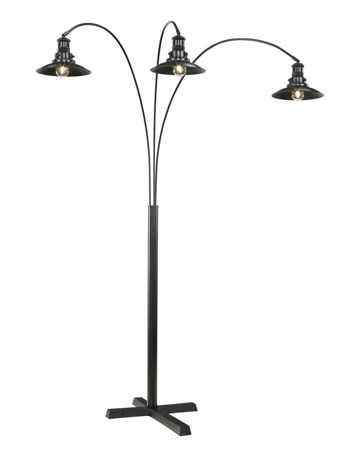 Sheriel - Black Metal Arc Floor Lamp