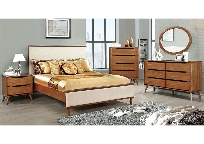 Lennart - Oak Queen Bed