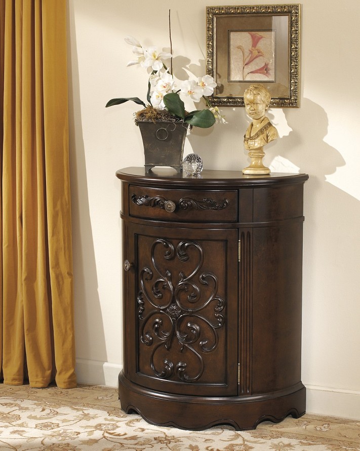 Norcastle - Dark Brown Accent Cabinet