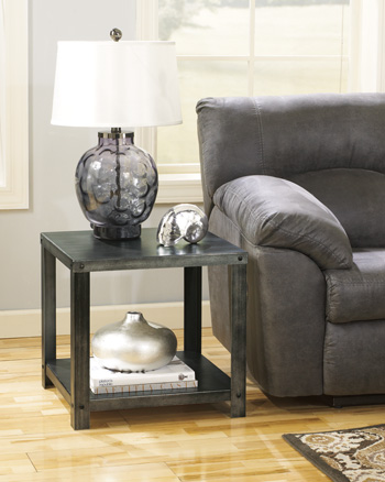 Hattney - Gray End Table