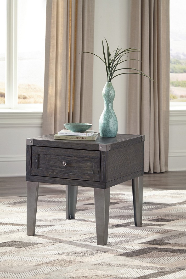 Todoe - Gray End Table