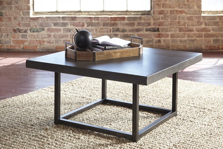 Starmore - Gray/Brown Sq Cocktail Table