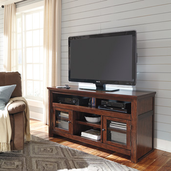 Harpan - Reddish Brown TV Stand