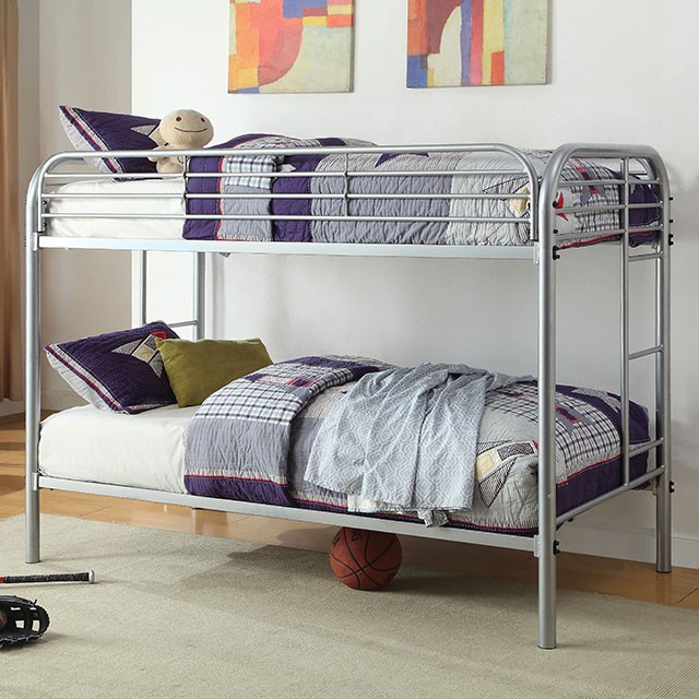 Opal - Silver Twin/Twin Bunk Bed